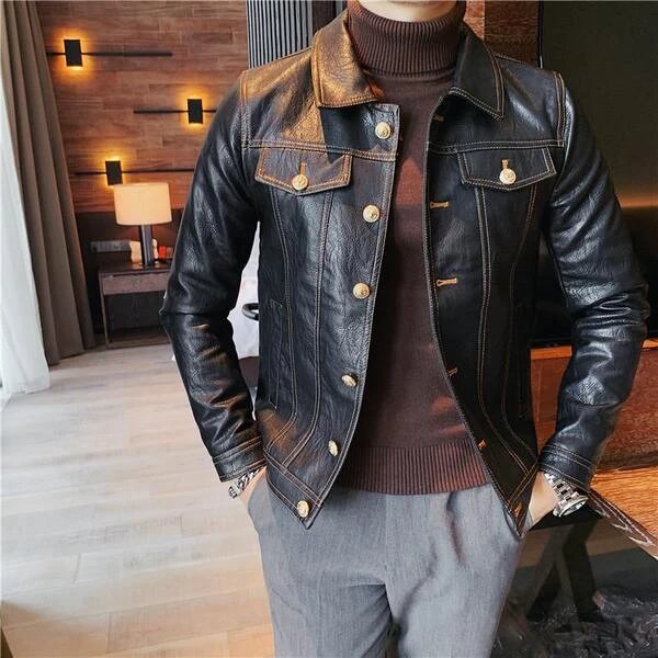 Men’s Premium Black Genuine Leather Jacket