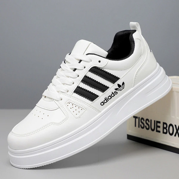 Men’s Premium White & Black Chunky Casual Sneakers