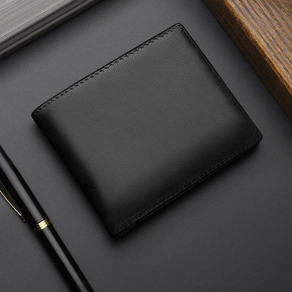 LITONG Genuine Full Grain Leather Trifold/Bifold Men's Wallet