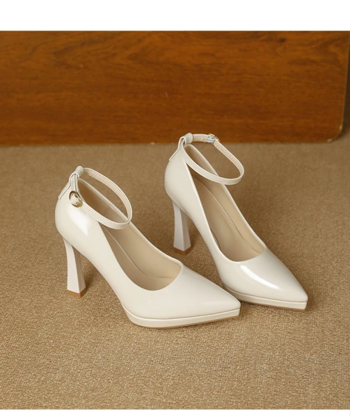 Elegant Women’s Patent Leather Pointed-Toe High Heel Pumps