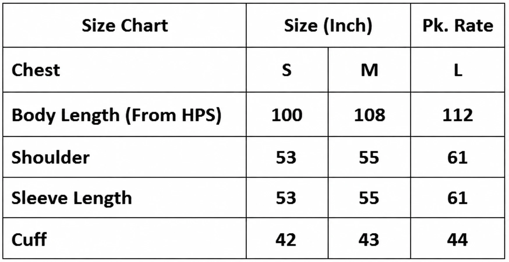 Size chart for Women's Premium Color-Block Faux Leather Biker Jacket